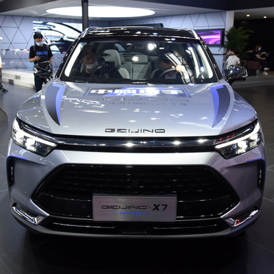 124KW Potenza totale del motore Baic Beijing X7 PHEV Plug in Hybrid SUV Auto con guida sinistra